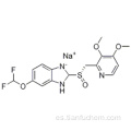 6- (Difluorometoxi) -2 - [(S) - [(3,4-dimetoxi-2-piridinil) metil] sulfinil] -1H-bencimidazol sal sódica CAS 160488-53-9